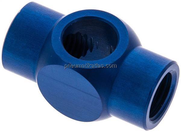 T-Ringstück mit Innengewinde G 3/8", Aluminium