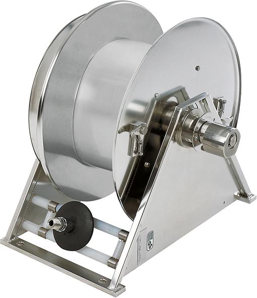 Schlauchaufroller Edelstahl o. Schlauch f. 30m Schlauch DN 8-10mmHochdruckwasser bis 200 G