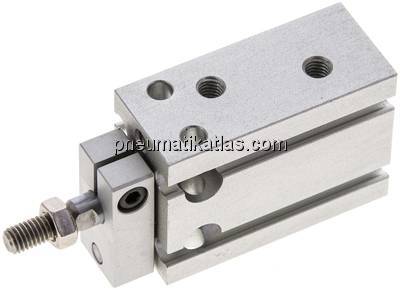 Direktmontagezylinder, Kolben 16mm,Hub 5mm, verdrehgesicherte Kolbenstange