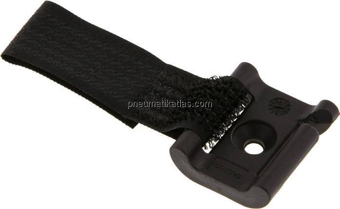 Klettbandhalter für Schläuche 6 - 20 mm, Schraubmontage