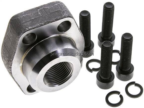 Flanschverschraubung 1-1/4"-SAE (3000 PSI), G 3/4" (IG)