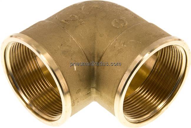 90°-Winkel G 2" (IG), Messing