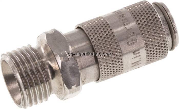 Kupplungsdose (NW2,7) G 1/8"(AG), 1.4404