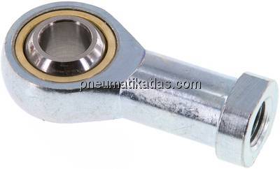 Gelenkkopf, M 12x1,25, Stahl verzinkt