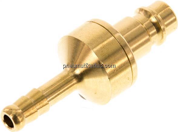 Kupplungsstecker (NW7,2) 6 (1/4")mm Schlauch, Messing