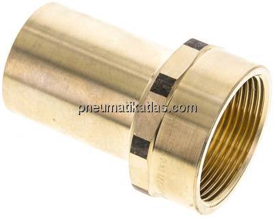 Pressfitting, Übergangsmuffennippel 42mm außen/Rp 1-1/2" IG