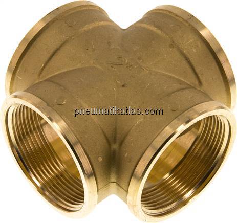 Kreuzstück G 2" (IG), Messing