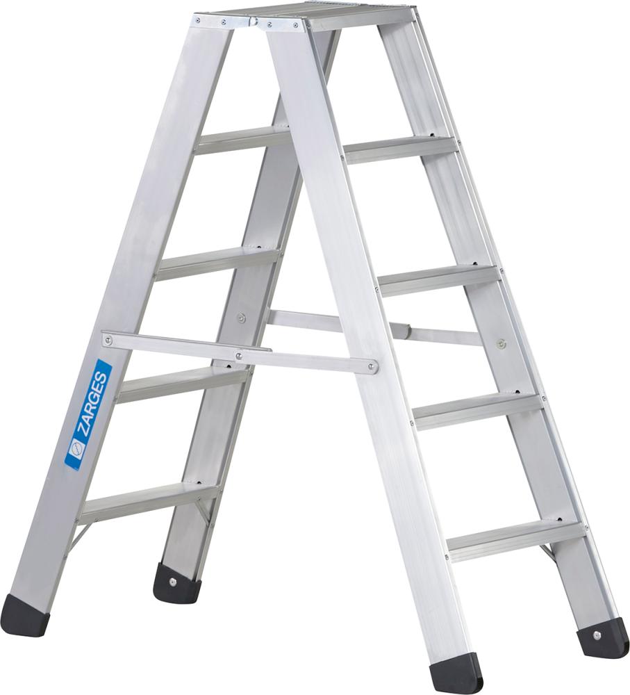 Stufenleiter Seventec B 2x5 Stufen Leiterlänge 1,20 m Arbeitshöhe 2,65 m ZARGES