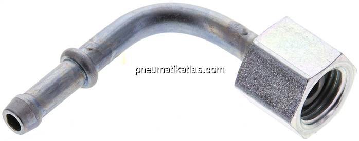 90°-Schlauchnippel G 1/4" Überwurfmutter, 5 - 6mm