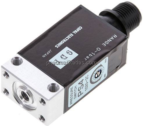 elektron. Druckschalter 0 - 1 bar, M 12-Stecker (A-codiert, 4-polig)