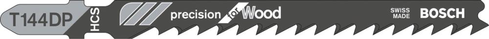 Stichsägeblatt T 144 DP Bosch VE à 5 Stück Precision for Wood