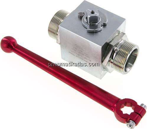 Hochdruck-Kugelhahn, Stahl, 30 S (M42x2), 0 - 400bar