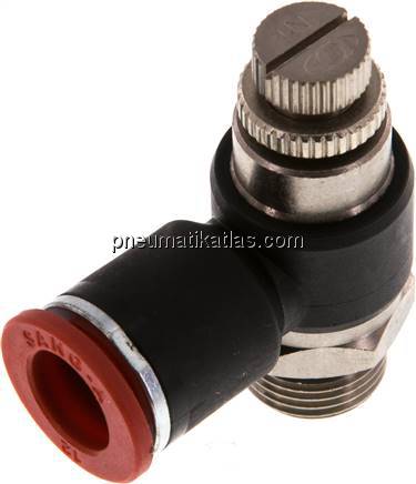 Winkel-Drosselrückschlagventil G 3/8"-12mm,zuluftregelnd