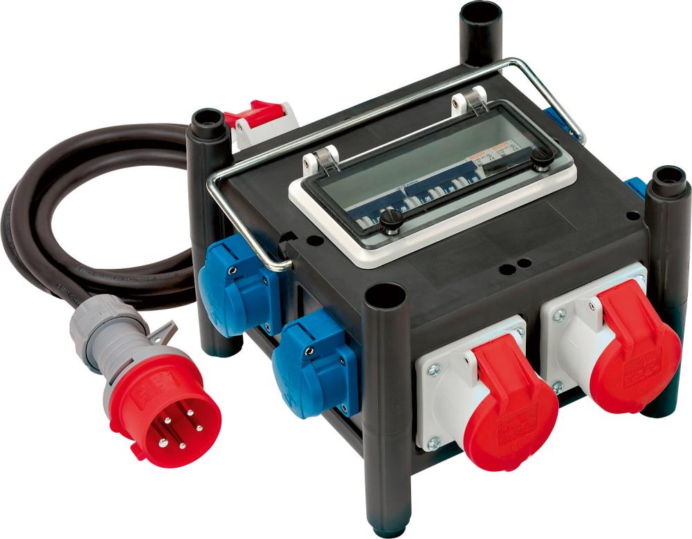 Kleinstromverteiler 32A H07RN-F5G4 2m CEE 3xCEE 400V + 4x230V Brennenstuhl