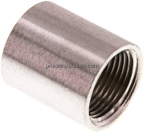 Rundmuffe NPT 3/4"-NPT 3/4", 1.4408