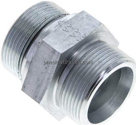 Gerade Schneidringverschr. M 42x2-30 S (M42x2), ohne Mutter & Schneidring, Stahl