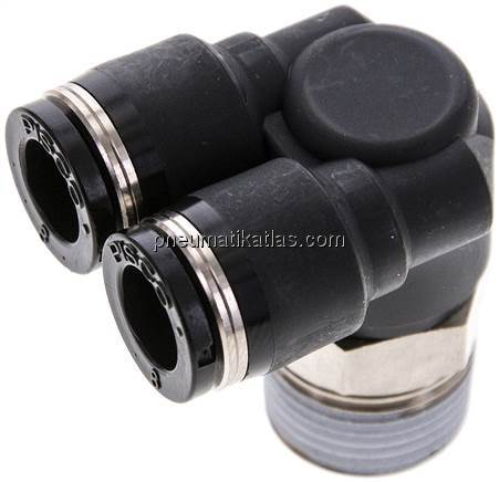 Y-Winkel-Steckanschluss R 3/8"x8mm, IQS-Standard