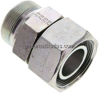 Einstellb. Schneidringverschr. M 48x2-38 S, Stahl verzinkt