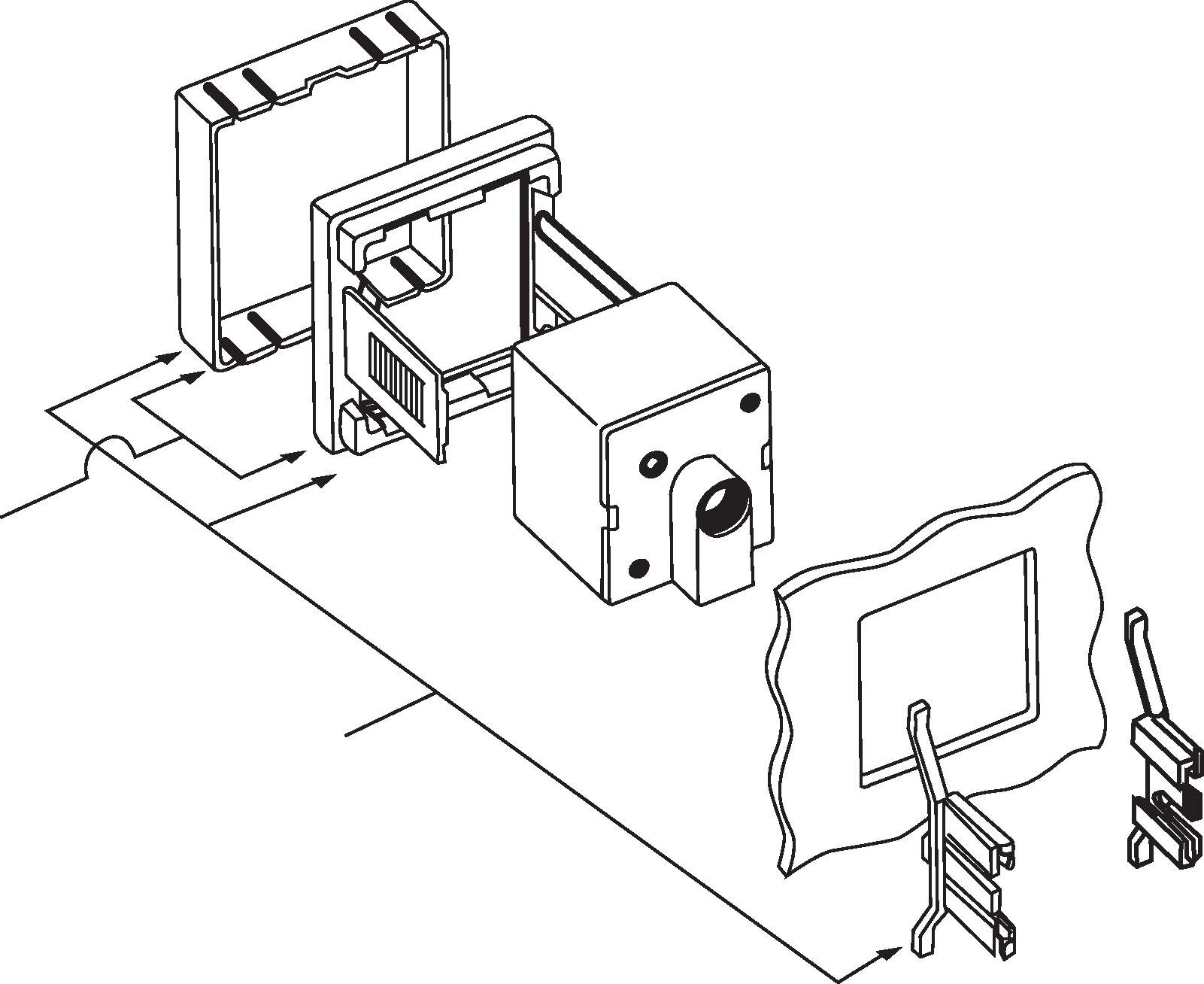 Zeichnung: Elektronischer Druckschalter