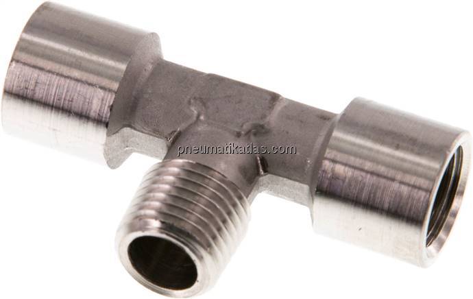 T-Einschraubstück G 1/4"(IG)-R 1/4"(AG), 1.4404