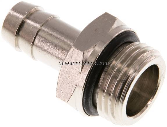 Gewindetülle mit O-Ring G 1/2"-12mm, Messing vernickelt