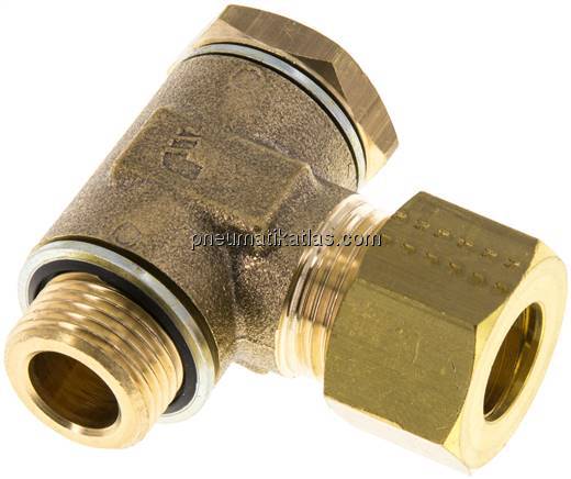 Winkel-Klemmringverschraubung G 3/8"-12 (M18x1,5)mm, Messing