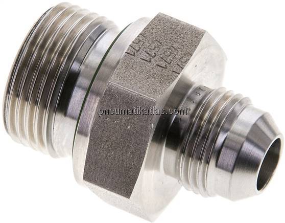 Doppelnippel G 3/4"-UNF 3/4"-16(JIC), 1.4571