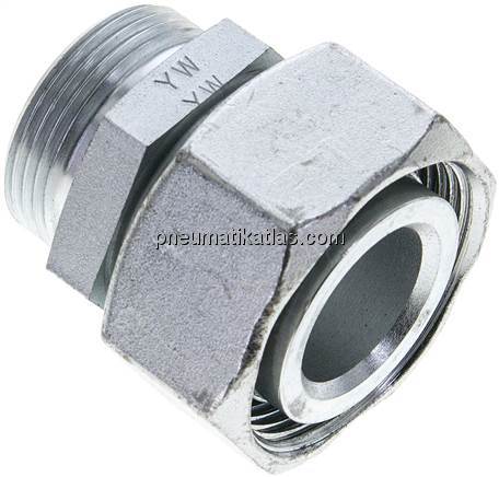 Reduziereinsatz 35 L-28 L (M36x2), ohne Mutter & Schneidring, Stahl verzinkt