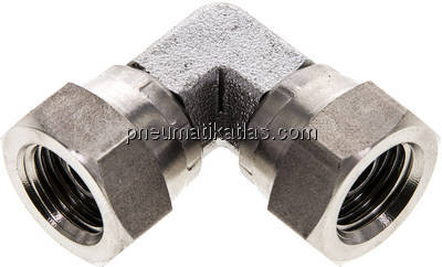 90°-Winkelverschraubung,60°Konus G 1/4" (IG), V4A