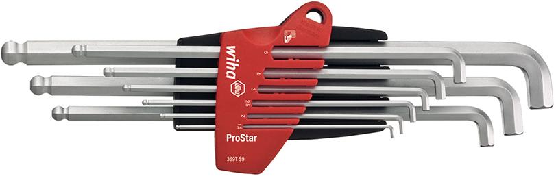Winkelschraubendreher- Satz extrakurzer Schenkel9-teilig 1,5-10mm Wiha