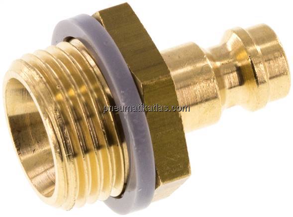 Kupplungsstecker (NW5) G 3/8"(AG), Messing