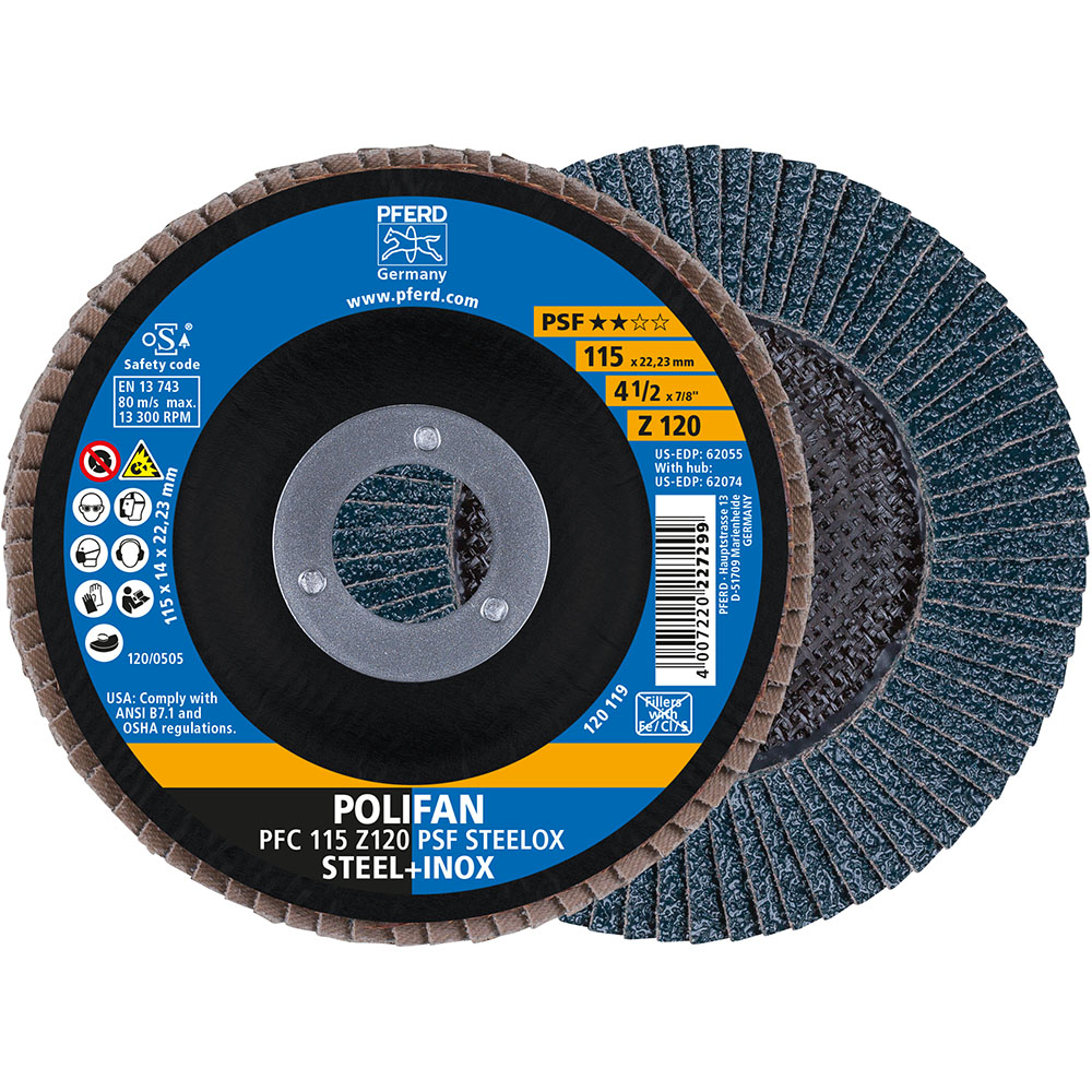 POLIFAN-Fächerscheiben PFC 115 Z 120 PSF STEELOX
