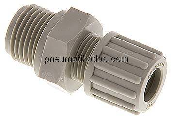 Gerade Verschraubung G 1/2"-12x9mm, Polypropylen