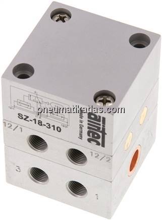 Zweihand-Sicherheitsblock G 1/8", 3/2-Wege (NC), Präzision