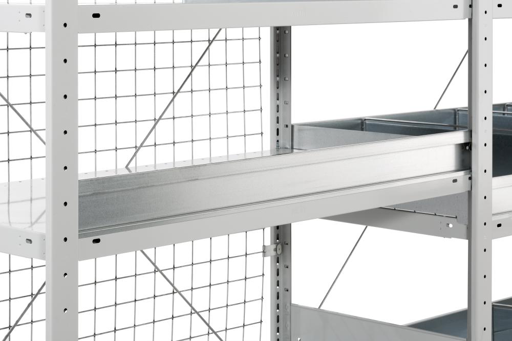 Schüttgutleiste B1000xH75 mm RAL7035 META