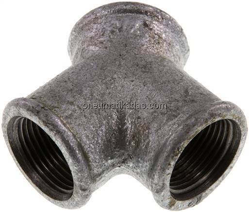 Y-Stück Rp 3/4" (IG), Temperguss verzinkt