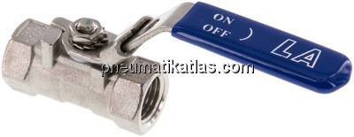 1-teiliger Edelstahl-Kugelhahn, G 1/4", 0 - 63bar