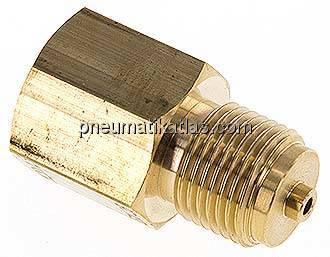 Manom.-Reduzierung G 1/2"(AG)-M 20x1,5(IG). Messing, 46mm