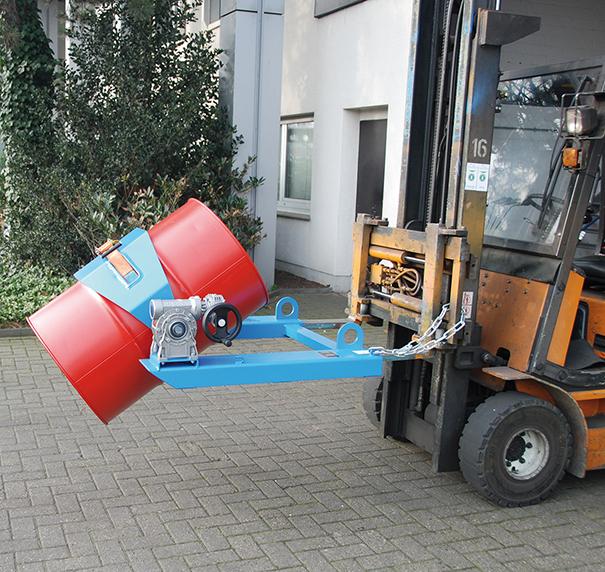 Fasskipper 300kg m. Handkurbel, lack.