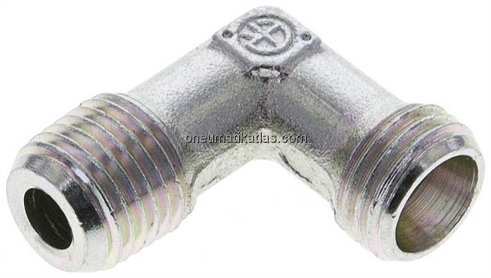 Winkel-Schneidringverschraub. NPT 1/4"-8 L (M14x1,5), ohne Mutter & Schneidring,