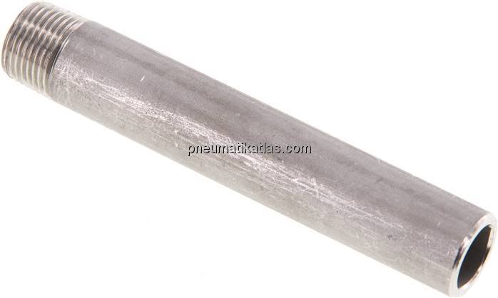 Anschweißnippel R 3/8"-100mm-17,2mm, 1.4571