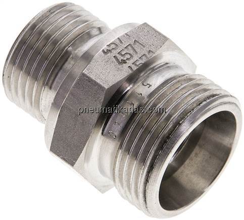 Gerade Schneidringverschr. M 18x1,5-15 L (M22x1,5), ohne Mutter & Schneidring, 1