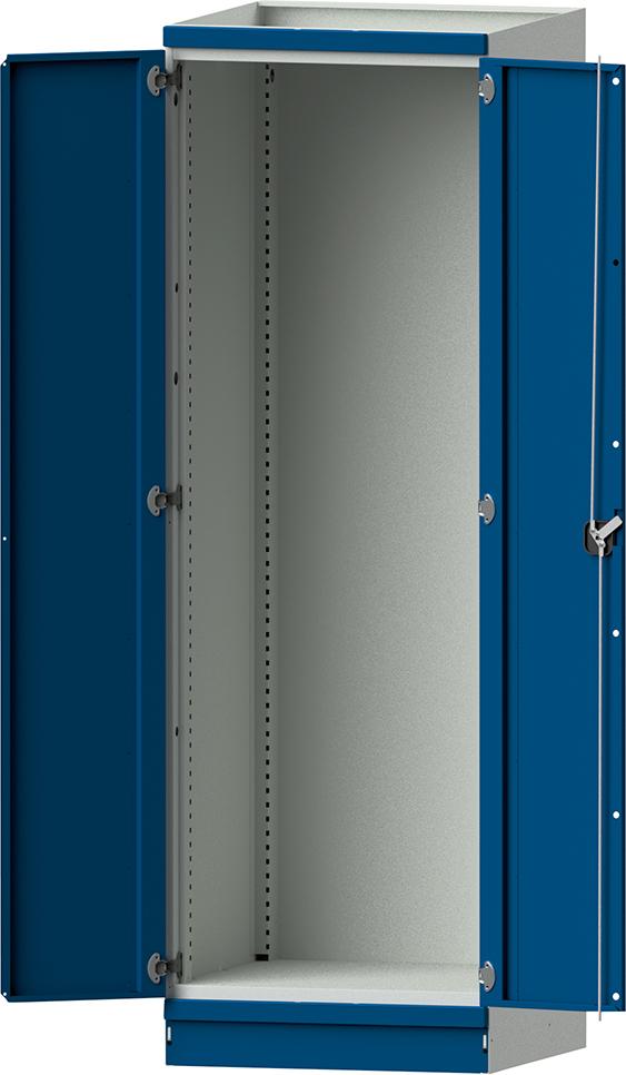 Leergehäuse Modell 100 B715xT720xH2200mm RAL 7035/5012 mit Türen