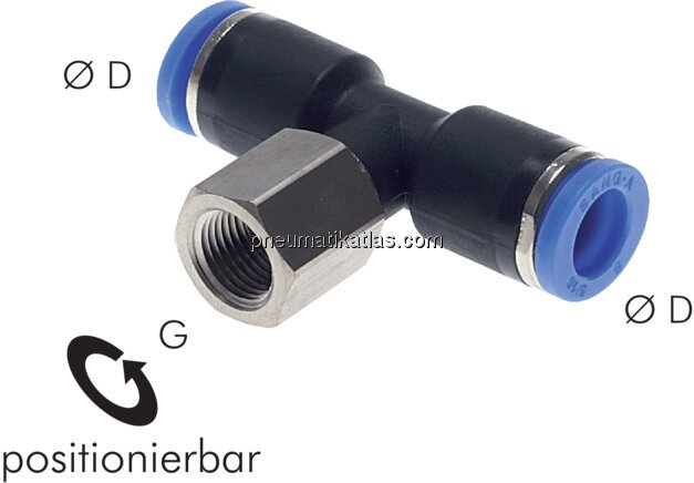 Exemplarische Darstellung: T-Steckverschraubung mi