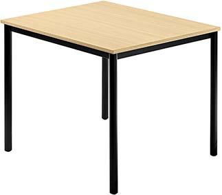 Besprechungstisch 80x80 Ahorn/schwarz