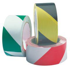 Bodenmarkierband PVC 50 mm x 33 m weiß/rot COBA