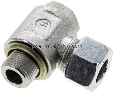 Winkel-Schwenkverschraubung G 3/4"-20 S (M30x2), Stahl verzinkt