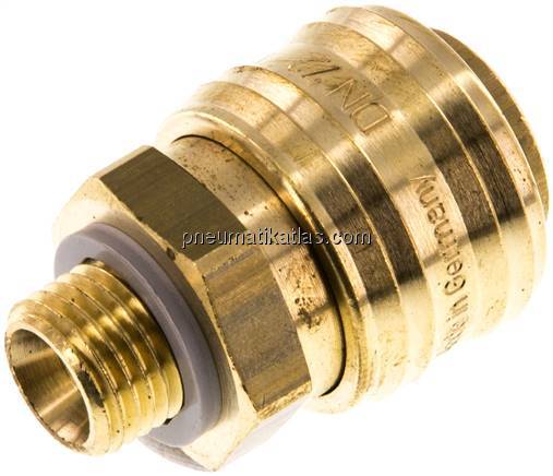 Kupplungsdose (NW7,2) G 1/4"(AG), Messing