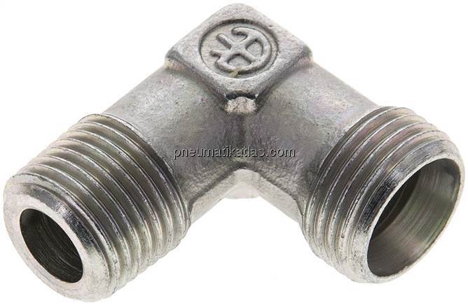 Winkel-Schneidringverschraub. M 16x1,5 (konisch)-12 L (M18x1,5), ohne Mutter & S