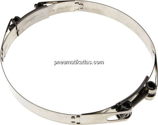 Gelenkbolzenschelle 2-teilig, 216 - 236 mm, 1.4301 (W4)